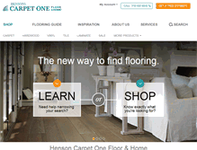 Tablet Screenshot of hensonscarpetonebossiercity.com